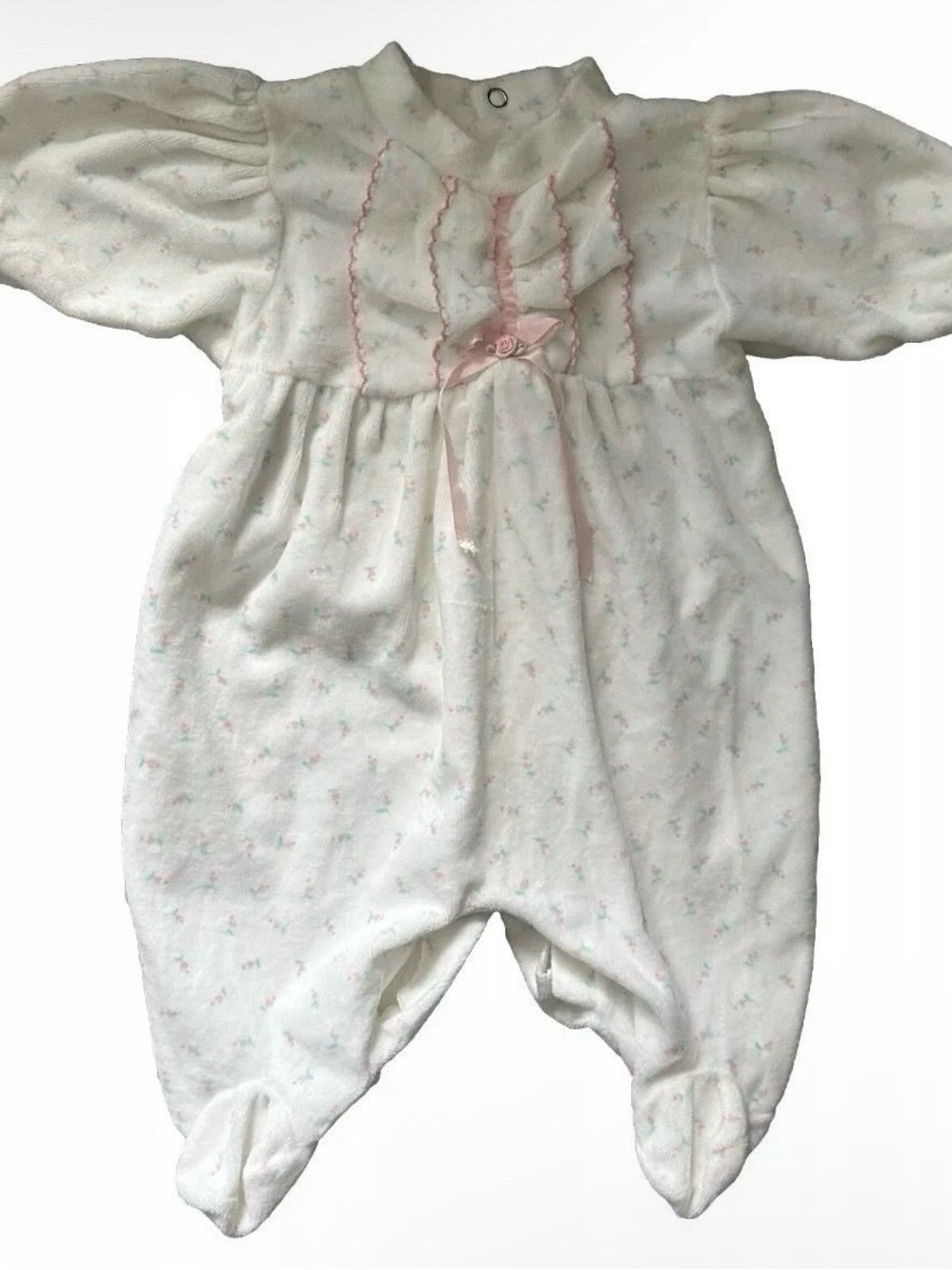 Vintage Mother Care Footie Pajamas Size 0-3 Months